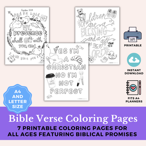 Bible Verse Coloring Pages