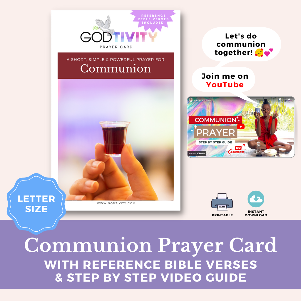 FREE Communion Prayer Card